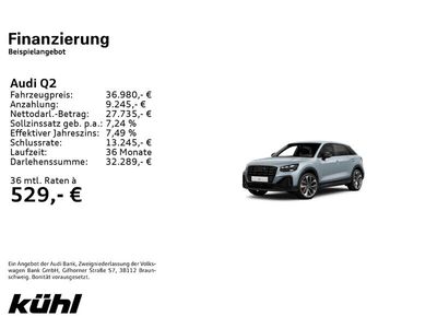 gebraucht Audi Q2 35 TFSI S tronic line 19`Assist. AHK Matrix MMI plus Optik schwarz