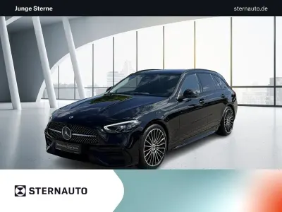 Gebraucht Mercedes C200 AMG line 204 PS (150 kW) 2025 Unilack schwarz Kombi