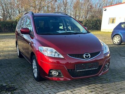 Gebraucht Mazda 5 Active 116 PS (85 kW) 2010 Carminarot metallic Van / Kleinbus