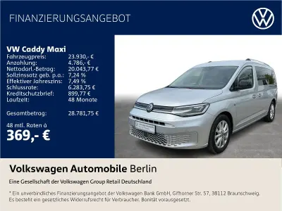 Gebraucht VW Caddy Maxi Style 122 PS (89 kW) 2021 Silber Van / Kleinbus