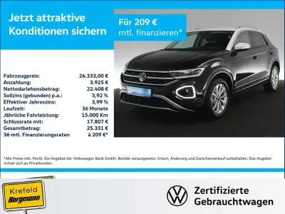Occasion VW T-Roc Style 150 ch (110 kW) 2024 Noir SUV