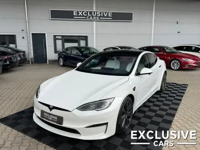 Gebraucht Tesla Model S Plaid 759 kW (1033 PS) 2024 Weiß Kleinwagen