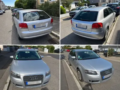 Gebraucht Audi A3 Attraction 102 PS (75 kW) 2007 Silber Kleinwagen