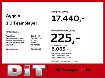 Juniper blue metallic/night sk Neu 2025 Toyota Aygo X SUV | 17.440 € (Fairer Preis)
