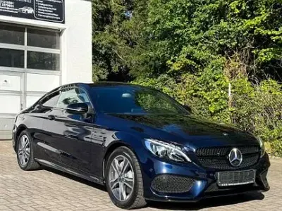 Usata Mercedes C180 AMG 156 CV (114 kW) 2017 Blu Coupé
