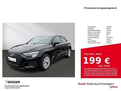 Brillantschwarz Gebraucht 2022 Audi A3 Limousine | 22.680 € (Guter Preis)