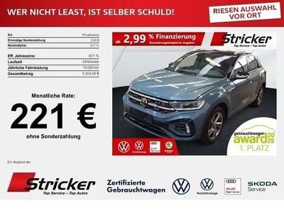 Gebraucht VW T-Roc R-line 150 PS (110 kW) 2025 Petroleum blue metallic (metallic) SUV