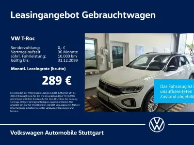 Gebraucht VW T-Roc Life 110 PS (80 kW) 2023 Pure white schwarz SUV