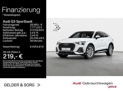 Gebraucht Audi Q3 Sportback S-Line 150 PS (110 kW) 2025 Weiß SUV