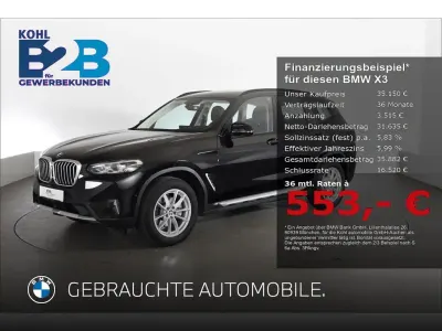 Gebraucht BMW X3 Performance 190 PS (139 kW) 2023 Schwarz SUV