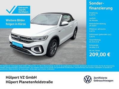 Gebraucht VW T-Roc Cabriolet R-line 150 PS (110 kW) 2025 Weiß Cabrio