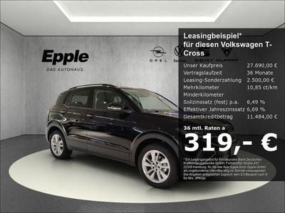 Neu VW T-Cross Life 116 PS (85 kW) 2025 Schwarz SUV