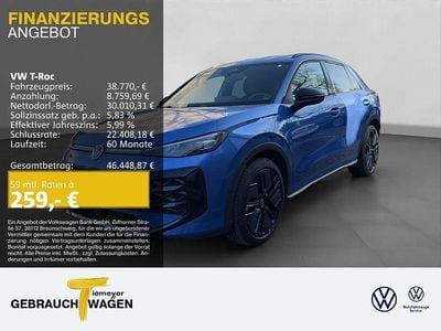 Novo VW T-Roc R-line 150 HP (110 kW) 2026 Azul SUV