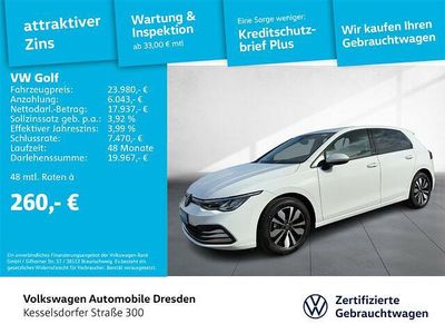Gebraucht VW Golf VIII Move 150 PS (110 kW) 2024 Pure white Limousine