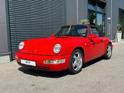 Gebraucht Porsche 911 Carrera 4 Cabriolet 250 PS (183 kW) 1991 Rot Cabrio