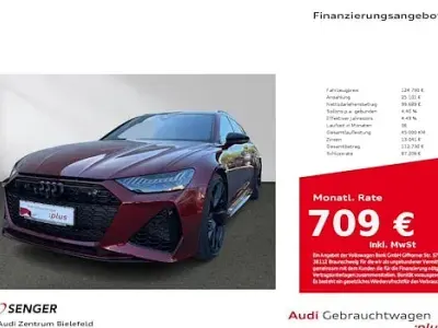 Brugt Audi RS6 Ambiente 600 HK (441 kW) 2025 Rød Stationcar