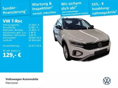 Gebraucht VW T-Roc Life 116 PS (85 kW) 2025 Weiß SUV