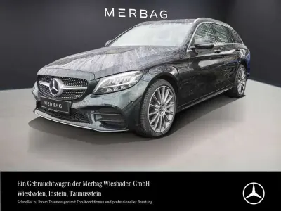 Gebraucht Mercedes C200 AMG line 197 PS (144 kW) 2018 Smaragdgrün Kombi