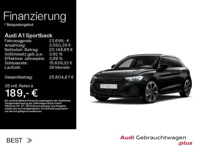 Gebraucht Audi A1 Sportback Advanced 116 PS (85 kW) 2024 Mythosschwarz metallic (metallic) Kleinwagen