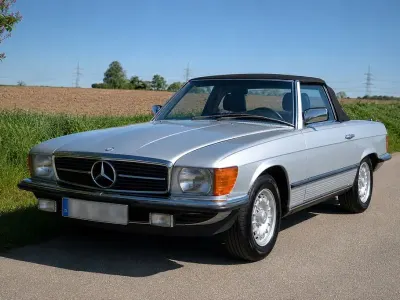 Gebraucht Mercedes SL380 155 PS (114 kW) 1985 Silber Cabrio