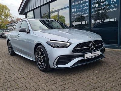 Usata Mercedes C300e AMG line 313 CV (230 kW) 2022 Argento Berlina