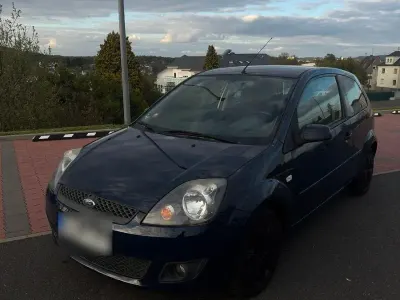 Gebraucht Ford Fiesta Style 60 PS (44 kW) 2008 Blau Kleinwagen