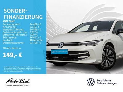 Gebraucht VW Golf VIII Goal 116 PS (85 kW) 2024 Weiß (pure white) Limousine