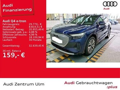 Gebraucht Audi Q4 e-tron Advanced 150 kW (204 PS) 2023 Navarrablau metallic SUV