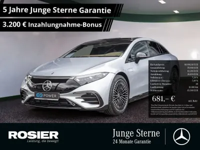 Brugt Mercedes EQS580 Premium Plus 385 kW (524 HK) 2024 Sølv Sedan