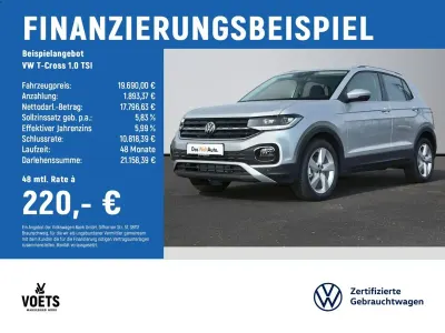 Gebraucht VW T-Cross Style 110 PS (80 kW) 2022 Silber SUV