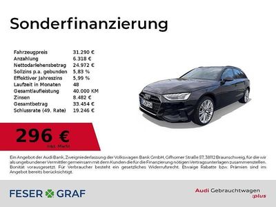Schwarz Gebraucht 2024 Audi A4 Sport Kombi | 31.290 € (Fairer Preis)