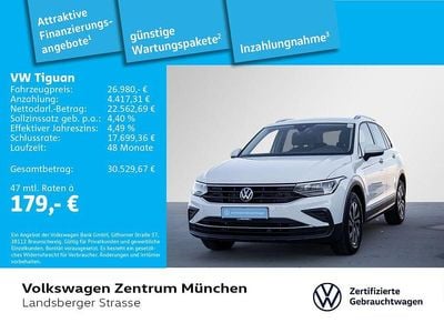 Gebraucht VW Tiguan Active 150 PS (110 kW) 2023 Weiß SUV