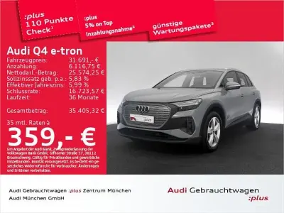 Gebraucht Audi Q4 e-tron Sport 125 kW (170 PS) 2023 Kieselgrau SUV