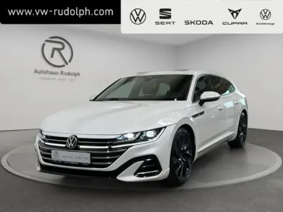 Gebraucht VW Arteon R-line 200 PS (147 kW) 2021 Oryxweiß perlmutteffekt (metallic) Coupé
