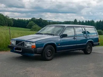 Gebraucht Volvo 740 113 PS (83 kW) 1988 Blau Kombi