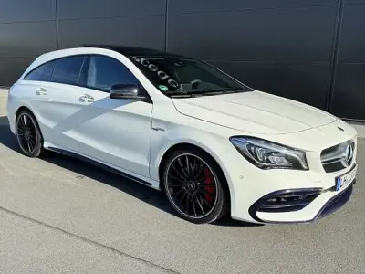 Gebraucht Mercedes CLA45 AMG Shooting Brake AMG 381 PS (280 kW) 2017 Weiß Kombi