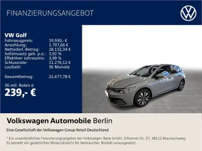 Gebraucht VW Golf VIII Move 110 PS (80 kW) 2024 Mondsteingrau Limousine