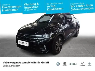 Gebraucht VW T-Roc Cabriolet R-line 150 PS (110 kW) 2022 Schwarz Cabrio