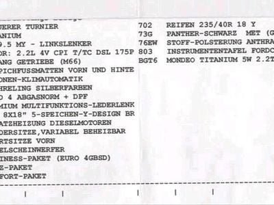 Usata Ford Mondeo Titanium 175 CV (128 kW) 2009 Nero Station wagon