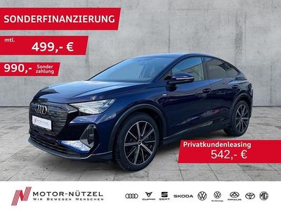 Gebraucht Audi Q4 Sportback e-tron S-Line 219 kW (299 PS) 2023 Navarrablau metallic SUV