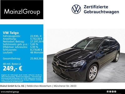 Schwarz Gebraucht 2025 VW Taigo Goal SUV | 22.930 € (Fairer Preis)