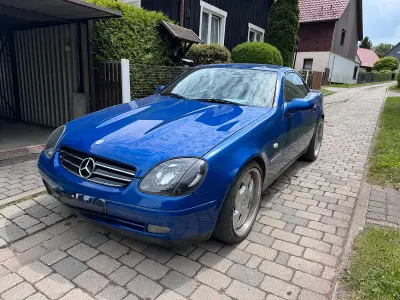 Gebraucht Mercedes SLK200 135 PS (99 kW) 1999 Blau Cabrio