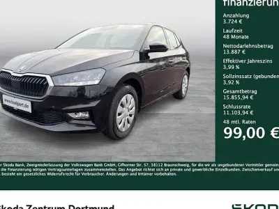 Used Skoda Fabia Selection 95 HP (69 kW) 2025 Black Sedan