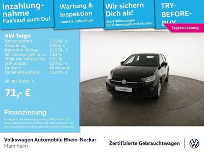 Gebraucht VW Taigo 95 PS (69 kW) 2024 Schwarz SUV