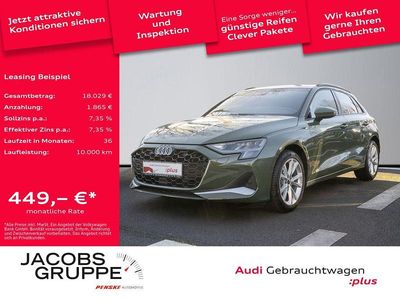 Distriktgrün metallic Gebraucht 2024 Audi A3 Advanced Plus Limousine | 30.880 € (Superpreis)