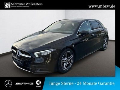 Schwarz unilack nachtschwarz Gebraucht 2022 Mercedes A160 AMG Limousine | 20.370 € (Superpreis)