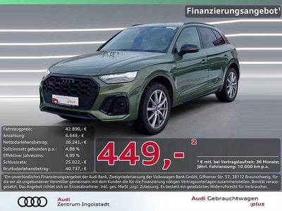 Distriktgrün metallic Gebraucht 2022 Audi Q5 S-Line SUV | 42.890 € (Fairer Preis)