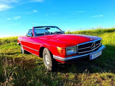 Gebraucht Mercedes SL350 194 PS (142 kW) 1976 Rot Cabrio