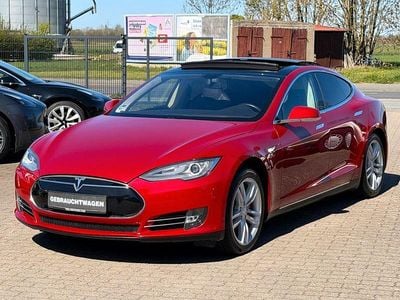 Gebraucht Tesla Model S Performance 309 kW (421 PS) 2014 Rot Kleinwagen