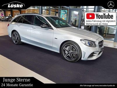Usata Mercedes C300e AMG line 306 CV (225 kW) 2020 Argento Station wagon